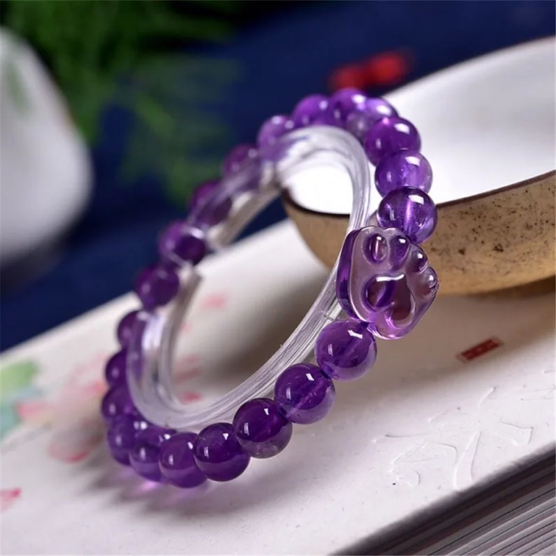 

Natural Amethyst Cute Claw Bracelet
