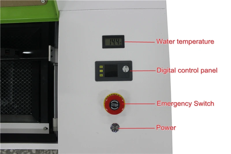 Mini 3040 CO2 Laser Cutting Machine 40W 300x400mm Engraving Cutter USB Port with LCD Control Panel Honeycomb Board Rotary Axis