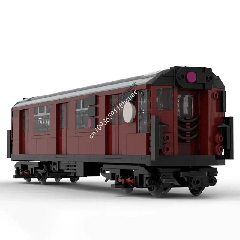 

Набор из 994 деталей: Техническая модель метро Нью-Йорка R33WF Redbird, конструктор, модель железнодорожного транспорта, кирпичики, игрушки для детей на Рождество