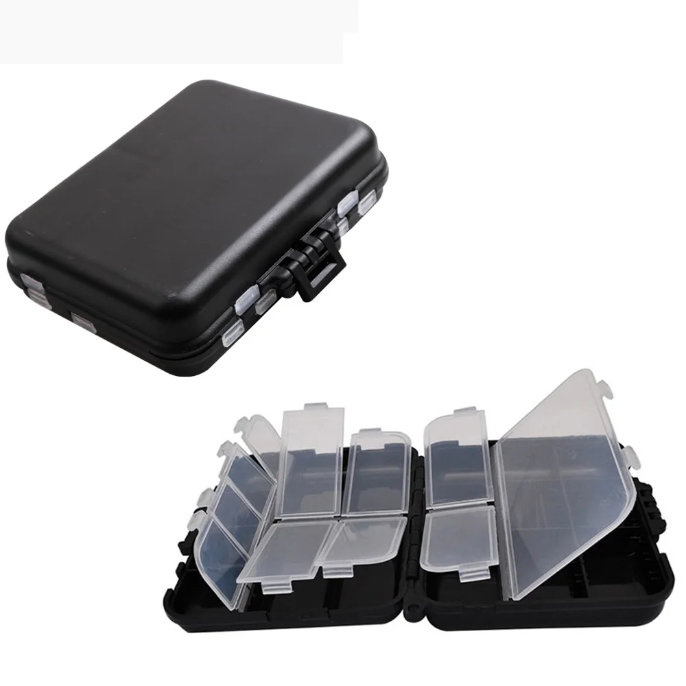 Mini Storage Case Flying Fishing Tackle Box 14 Compartments Fishing Spoon Hook Bait Storage Box Fishing Accessories