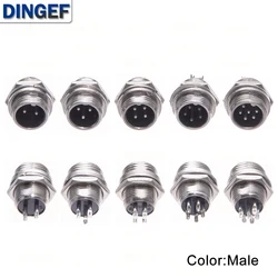 1Set/lot GX12 2/3/4/5/6/7 Pin Male + Female 12mm L88-93 Circular Aviation Socket Plug Wire Panel Connector with Plastic Cap Lid