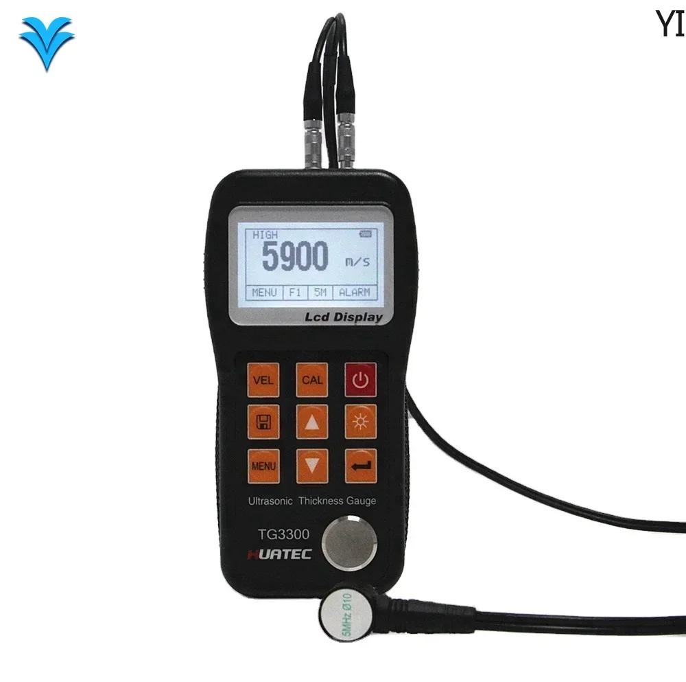 NDT Instrument LED Screen Portable Ultrasonic Thickness Gauge 0.75-300mm