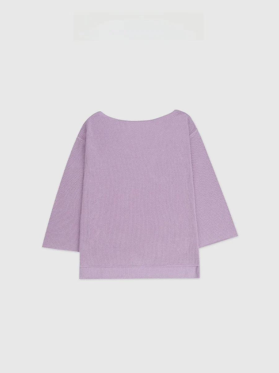 

Шелковый ажурный вязаный свитер с одним открытым плечом, свободного кроя, с длинными рукавами, для повседневной носки, женский топ