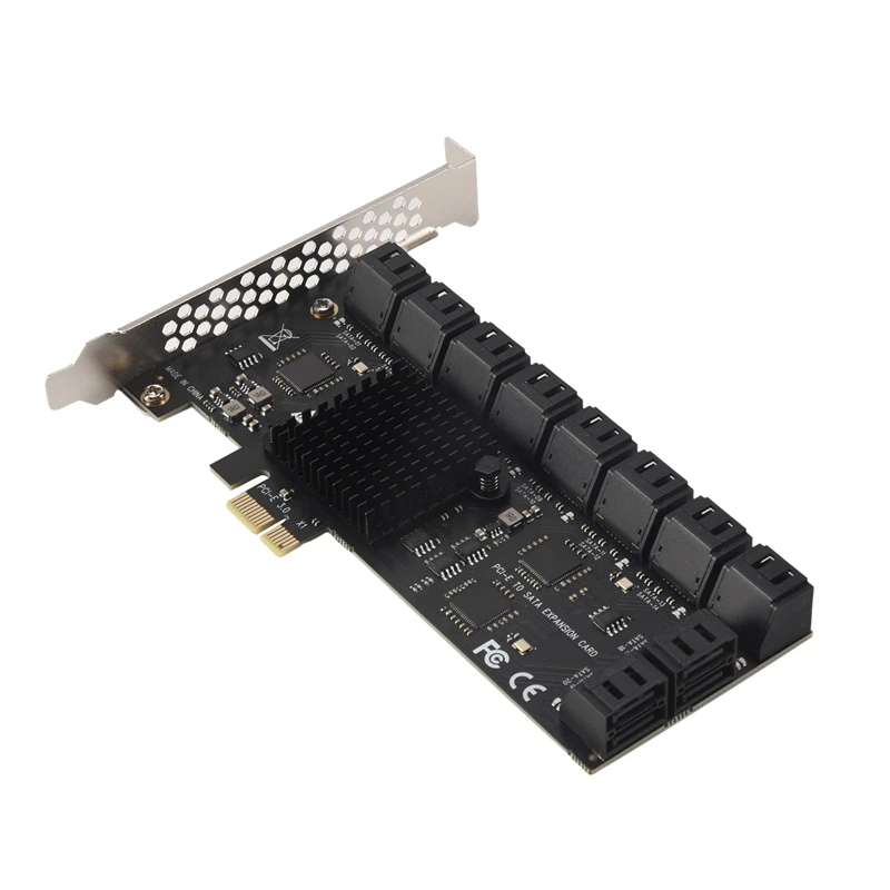 20/16/12/6 Port SATA 6Gb To PCI Controller Pcie To SATA III Converter PCIE Riser Adapter SATA3.0 Expansion Card