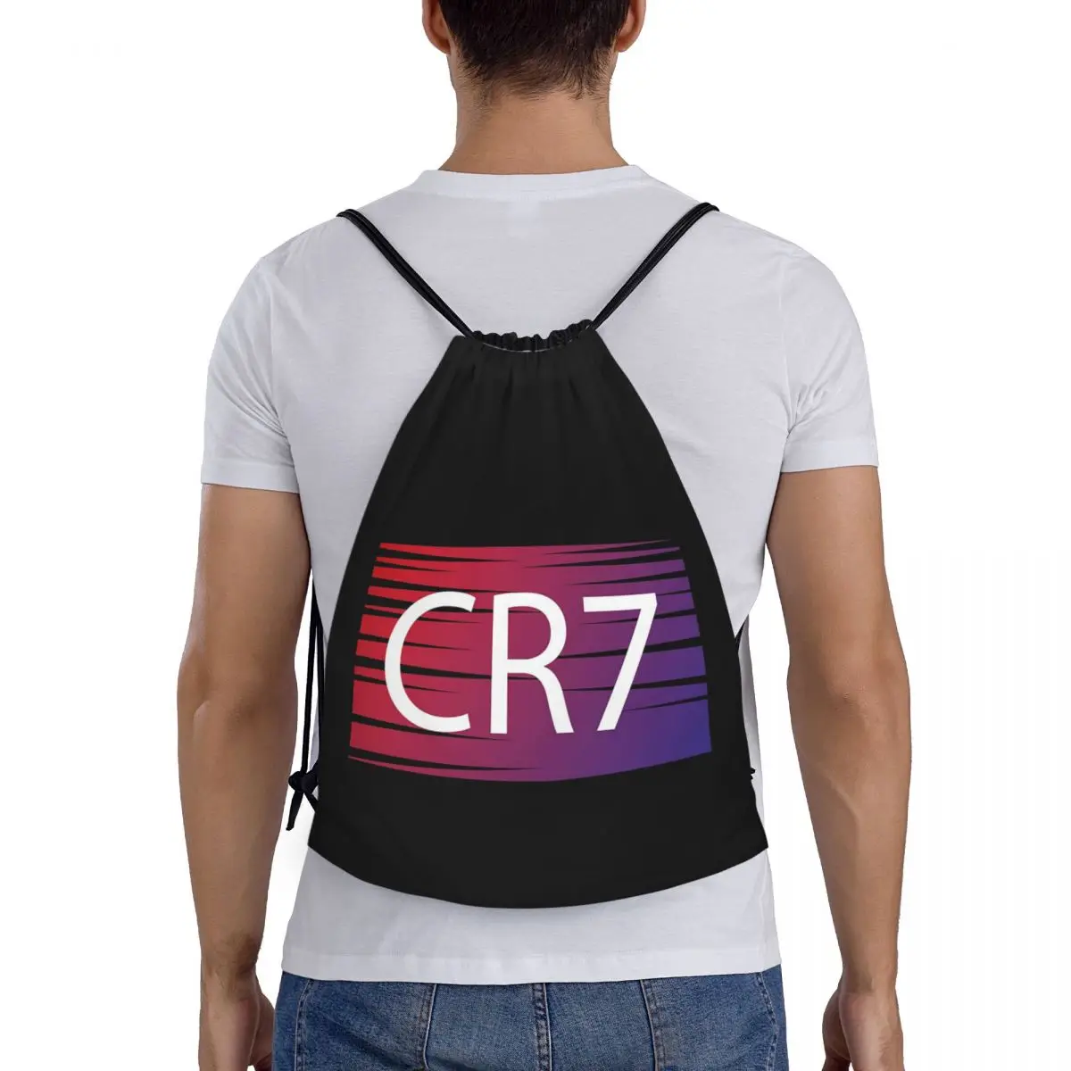 

CR7 1 Backpacks Multi-function Portable Drawstring Bags Sundries Bag Book Bags For Man Woman Students