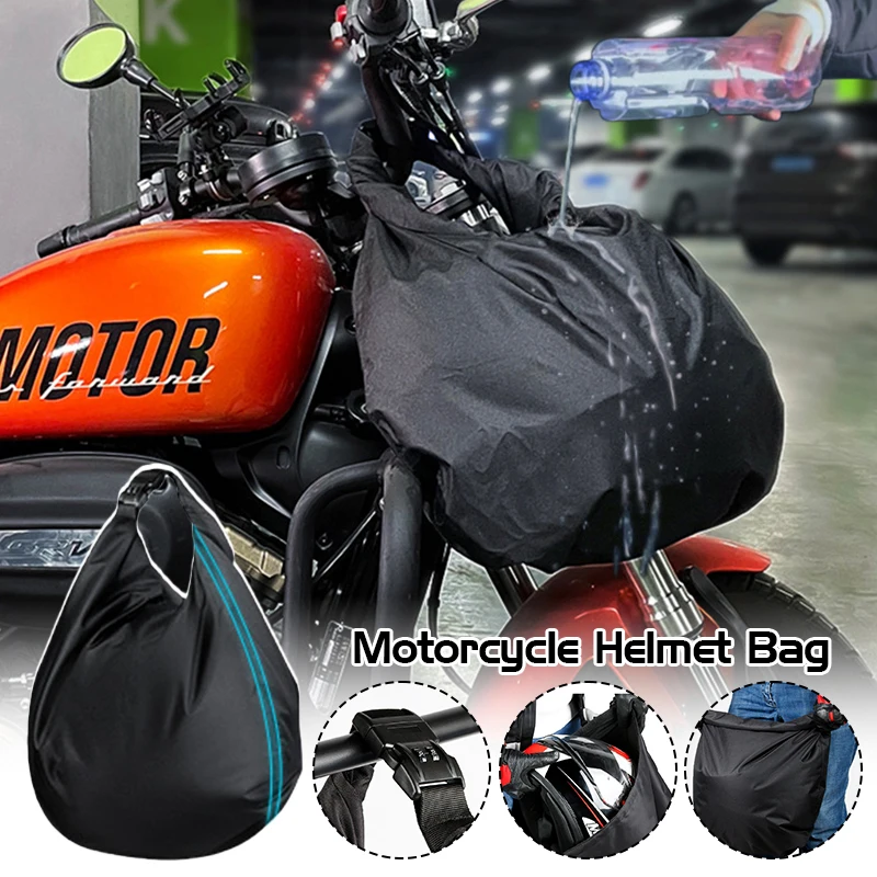 

Combination Lock Anti-Theft Motorcycle Equipments Bag Waterproof Large Size Portable Travel Motorbike Helmet Luggage Storage Bag