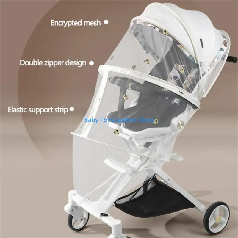 

R1WF Baby Strollers Net Enclosure Universal Summer Netting Cover Insect Protectors