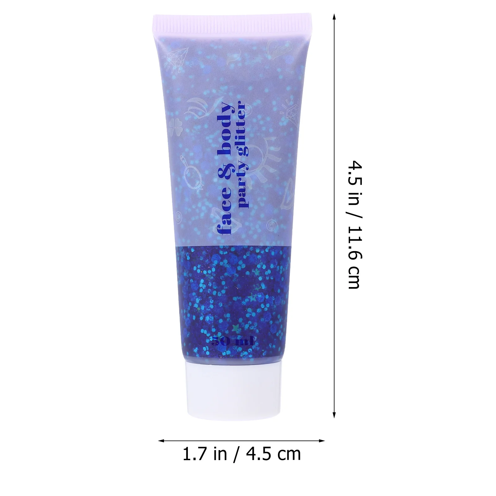 Gel à paillettes pour le corps, liquide scintillant pour le visage, les bras, les jambes, la poitrine, les cheveux, Nail Art, maquillage de Festival pour femmes, décor brillant, 50Ml