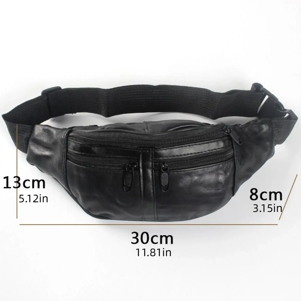 سعة كبيرة للرجال حقيبة الخصر متعددة الوظائف جلدية عادية فاني حقيبة قابل للتعديل الإفراج السريع السفر حقيبة صدر للرجال الرجال