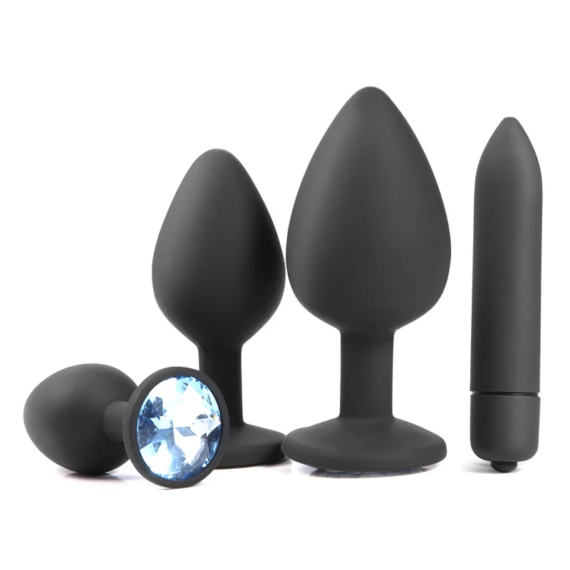 

Prostate Massager Bullet Vibrador Butt Plug For Men Gay Adult Diary Silicone Anal Plug Jewelry Dildo Vibrator Sex Toys for Woman