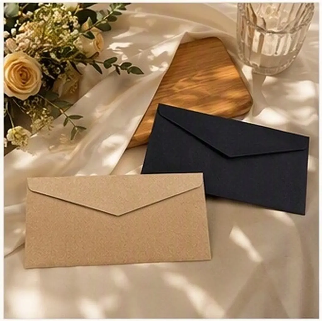 40Pcs Blank Envelopes Paper Multi Function Wedding Invitation Greeting Card Decorative Small Portable Delicate Card