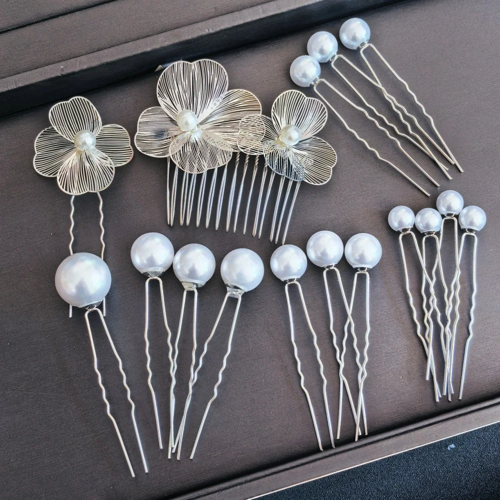 Fashion Pearl Hair Clip Pins For Women Girls Wedding Bride Hairpins Luxury Barrettes Bridal Hair Pins Decorate Hair Accessories image 5