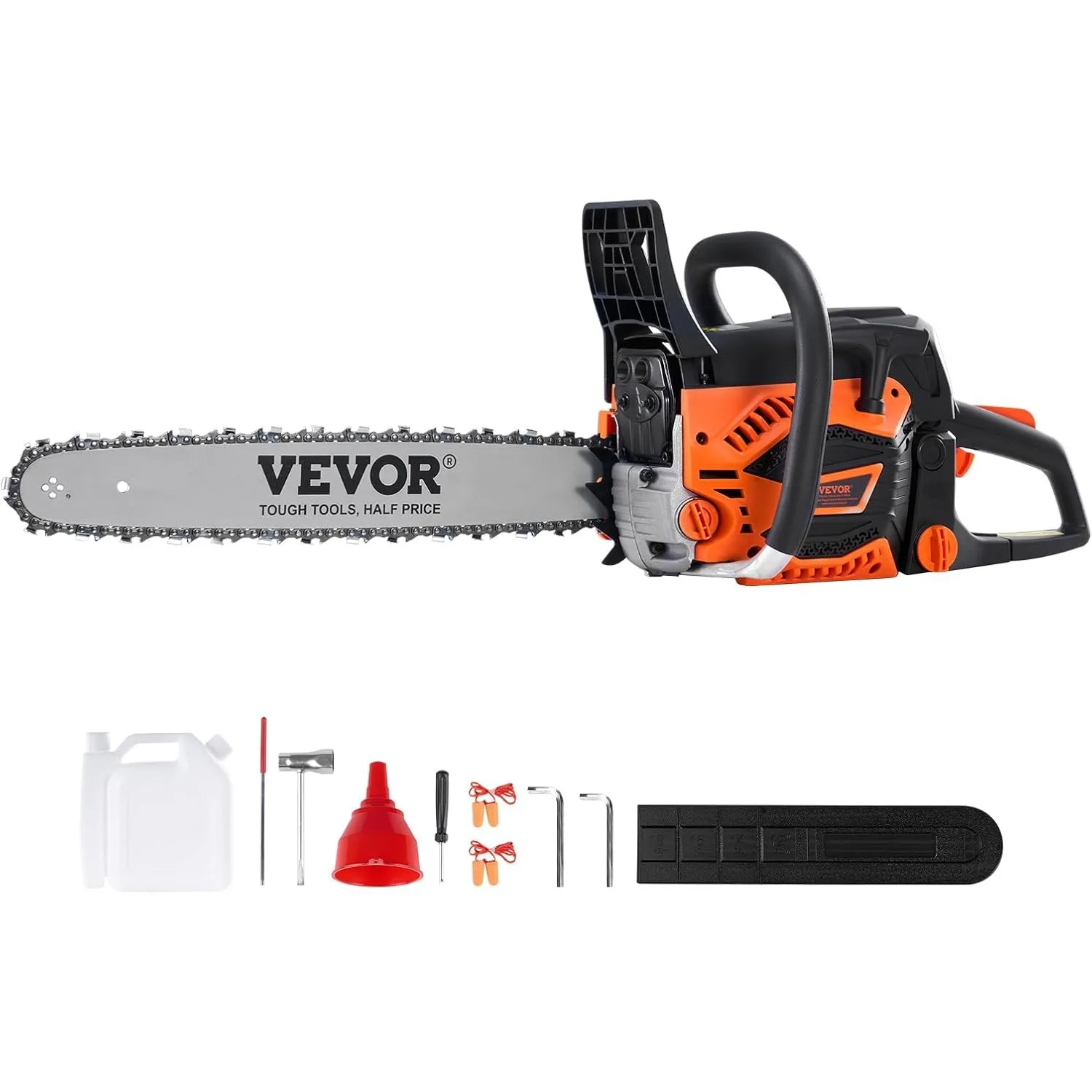 Gas Chainsaw 52CC 2-Cycle Gasoline Powered Chainsaw 18 Inch Handheld Cordless Petrol Chain Saws For Forest, Wood, Garden