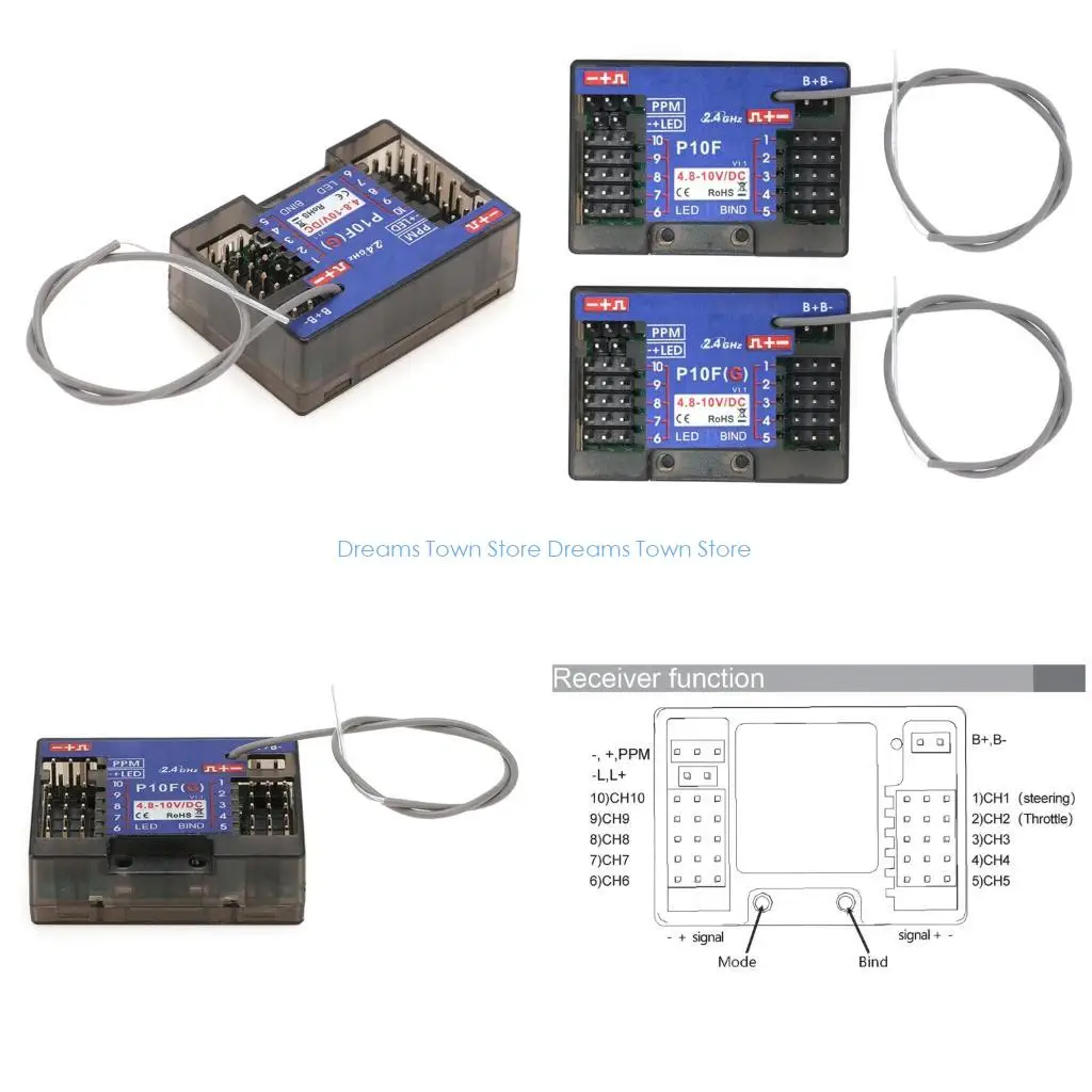 Технология прецизионных гироскопов HX6A, 10-канальный приемник для автомобилей, лодок, танков