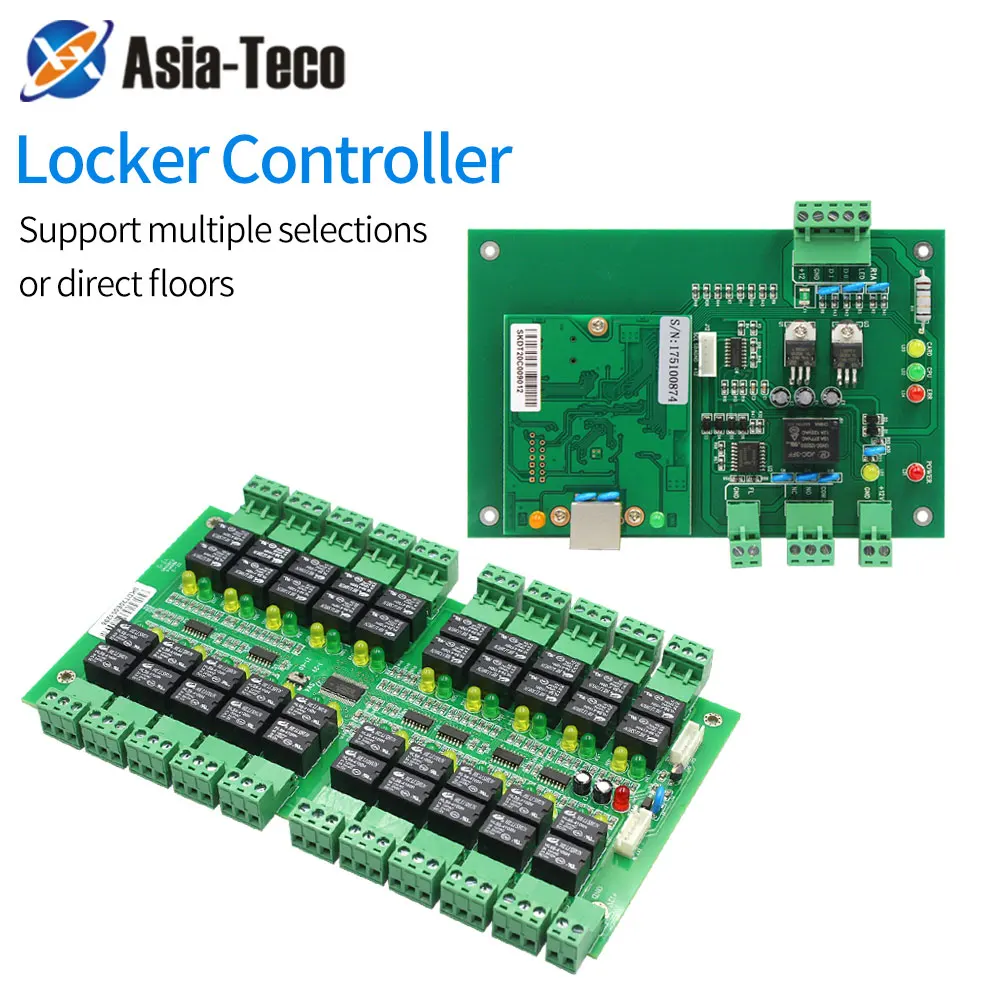 Système de contrôle d'accès d'ascenseur TCP IP RFID à 40 étages et verrou de verrouillage de l'armoire, Solutions de contrôle de casier et d'ascenseur