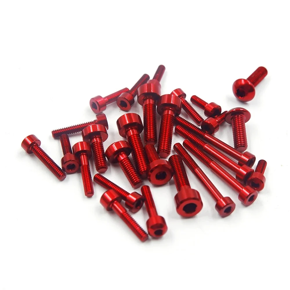 YEAH RACING ALUMINIUM SCREWS SET FOR FUTABA 10PX#YA-0734RD