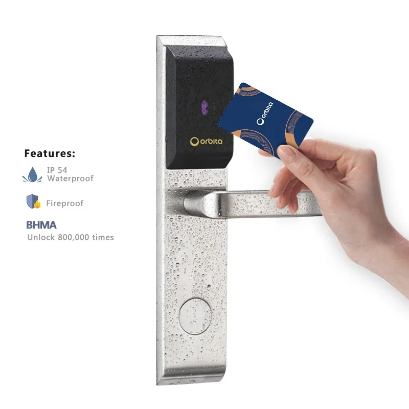 

Orbita Fashion Smart Rfid Hotel Lock System, Rf Card Electronic Door Handle Lock, Smart Hotel Door Lock System Price