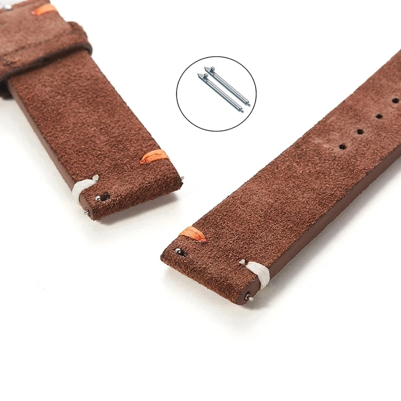 UTHAI G30 Watchband Colorblock Stitching Genuine Leather Strap 20mm22mm Universal Watch Strap For Samsung Huawei Smart Watch.