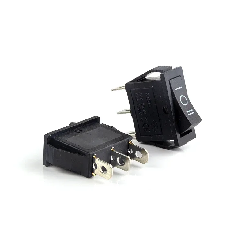 KCD3 Rocker Switch ON-OFF 2 Position 3 Pin Electrical Equipment with Light Power 16A 250VAC/ 20A 125VAC Home / Industry