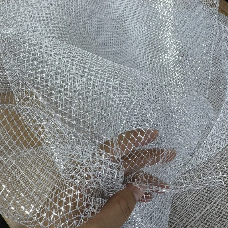New Exquisite Multi-color Diamond Grid Shaped Hard Yarn Decorative Clothing Custom Fabric Background Decorative Accessories