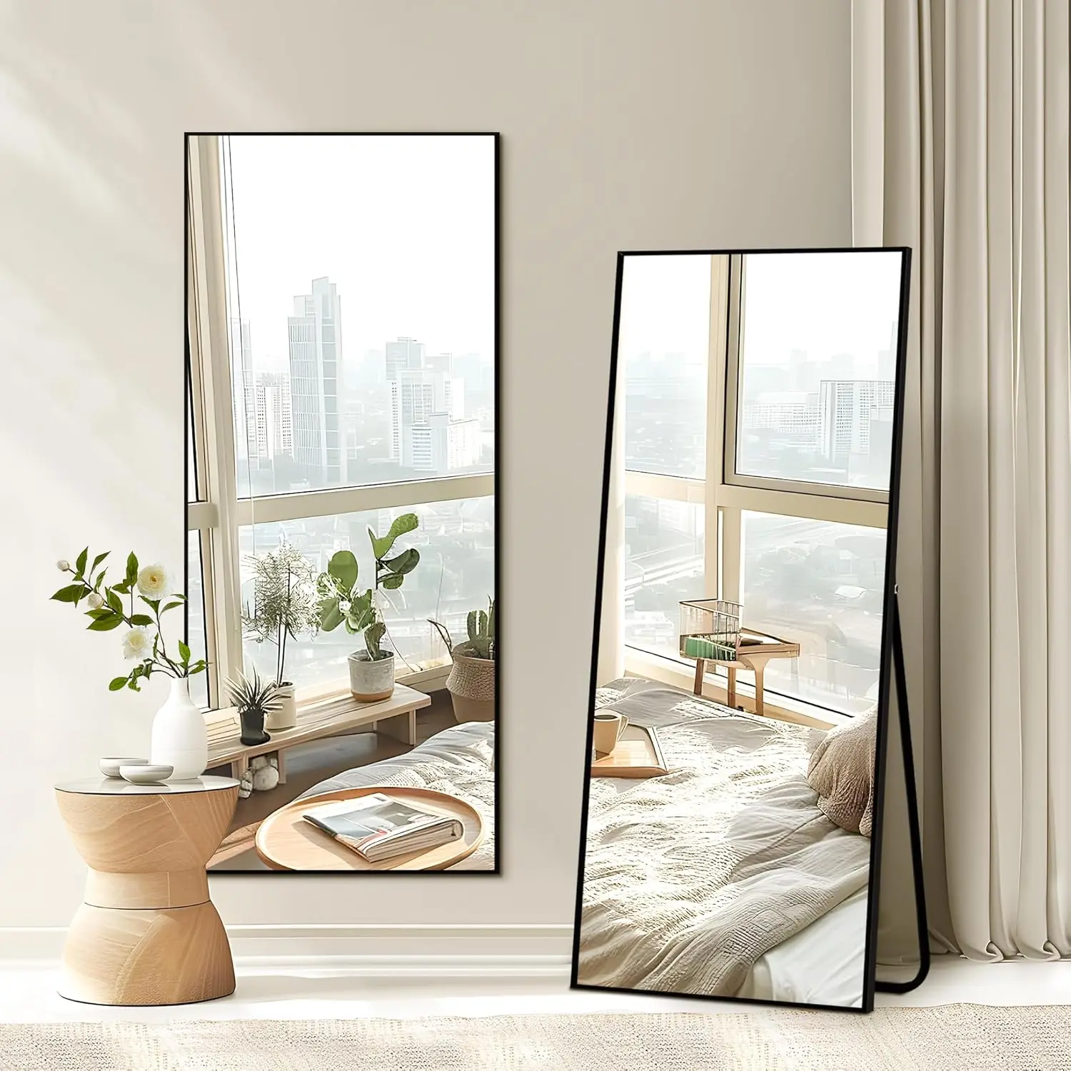 NicBex Full Length Mirror with Stand, 57