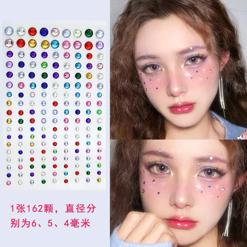 Eye Tear Makeup Teardrop Diamonds Rhinestone Stickers Self Adhesive Face Decoration for Women DIY Party Temporary Tattoo Sticker