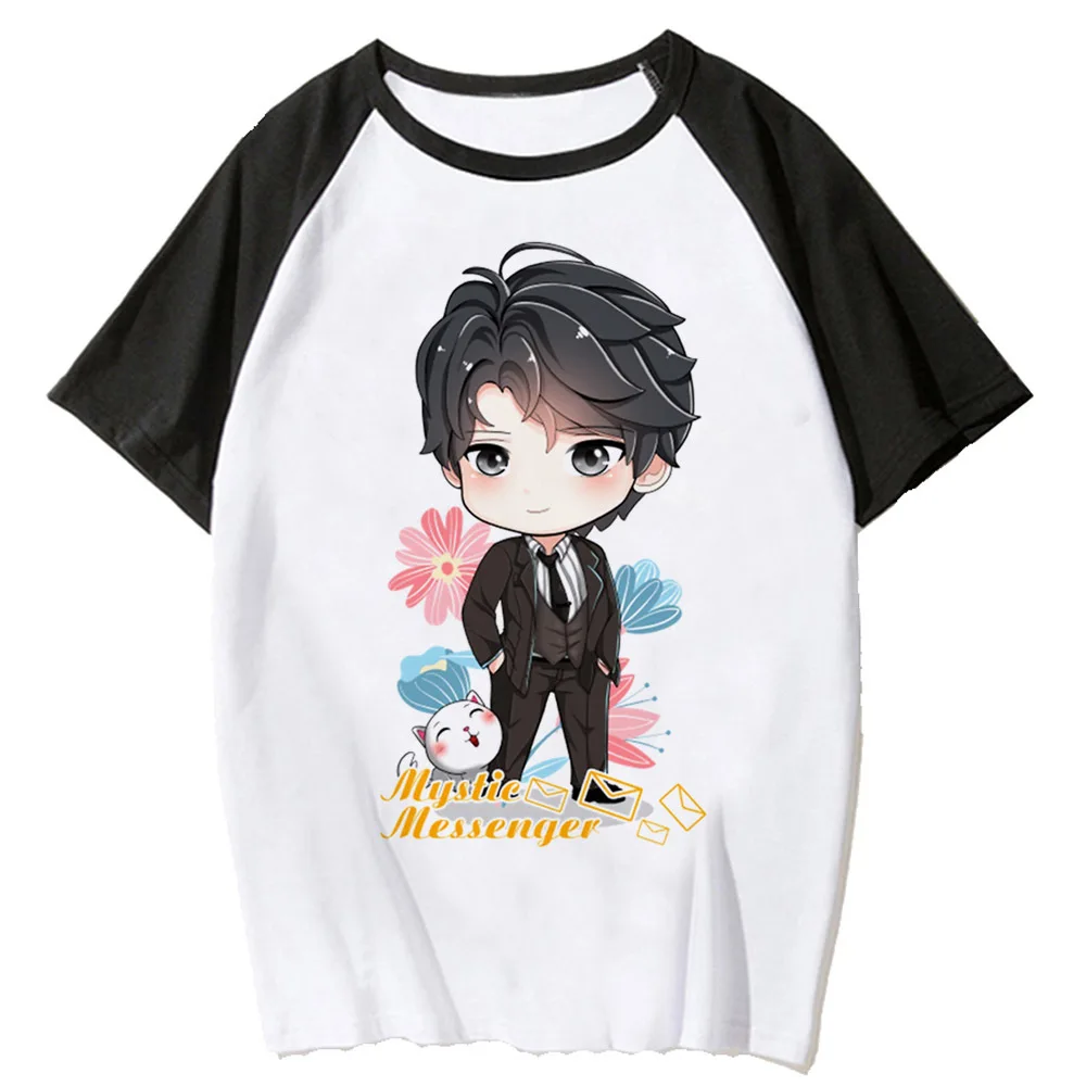 Mystic Messenger Tee women harajuku Y2K top girl streetwear comic anime clothing