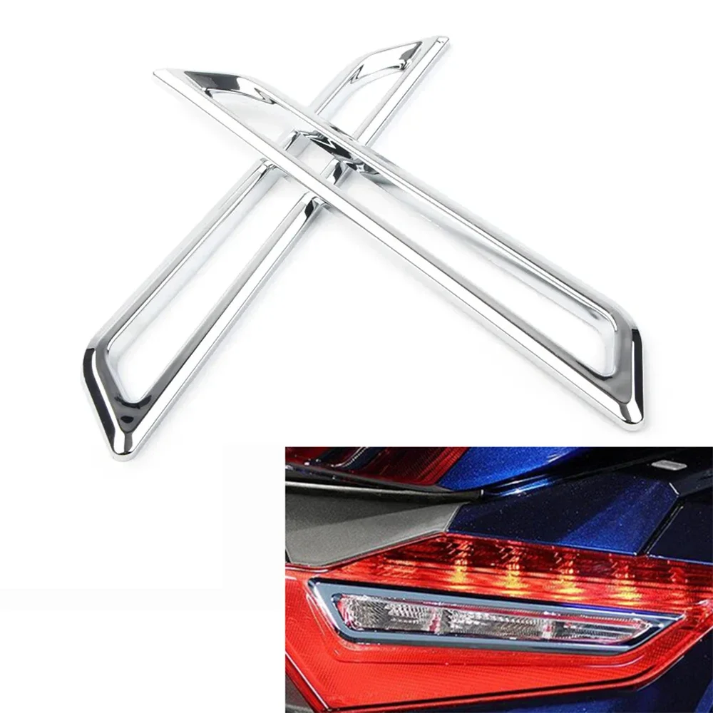 

Motorcycle For Honda Goldwing GL1800 GL 1800 2018 2019 2020 Fairing Chrome Rear Turn Signal Lamp Trim Accents Decorative Cover