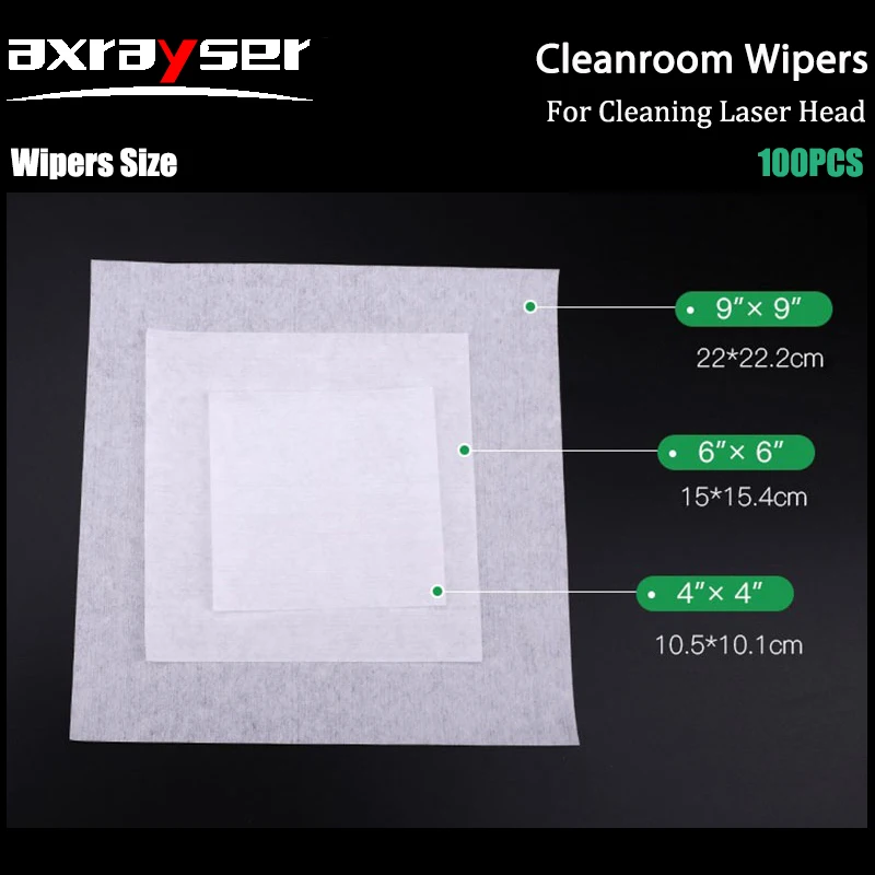 Cleanroom Wiper Non Dust Cloth 100Pcs 3009 Industry Dust Free Paper for Cleaning Format Printer Laser Head Lens