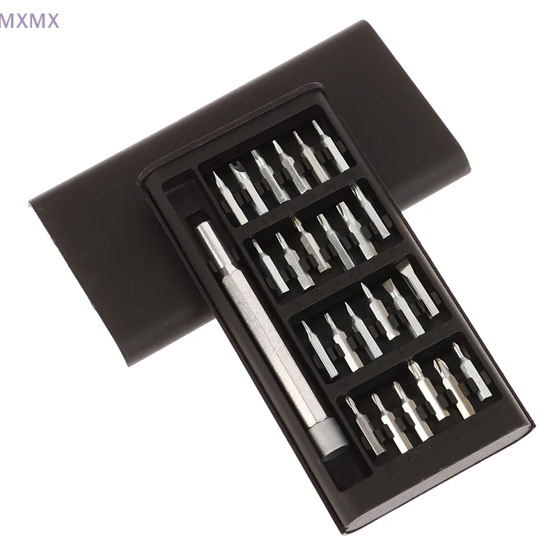 Conjunto de chave de fenda magnética de precisão 25 em 1, ferramenta de manutenção multifuncional para telefone, computador, reparo eletrônico de precisão