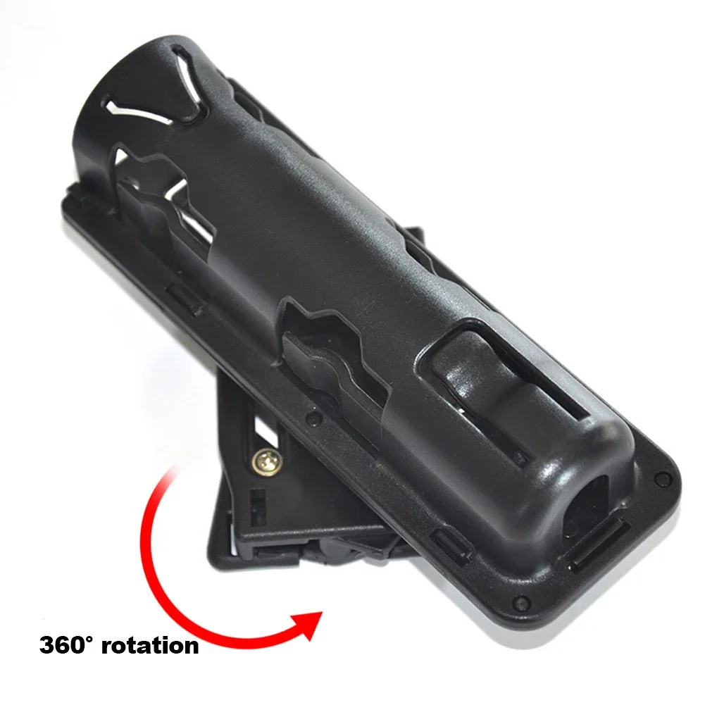 

360 Degree Rotation Retractable Baton Case Holster Universal Tactical Baton Holder Self Defense EDC Outdoor Hunting Survial Tool