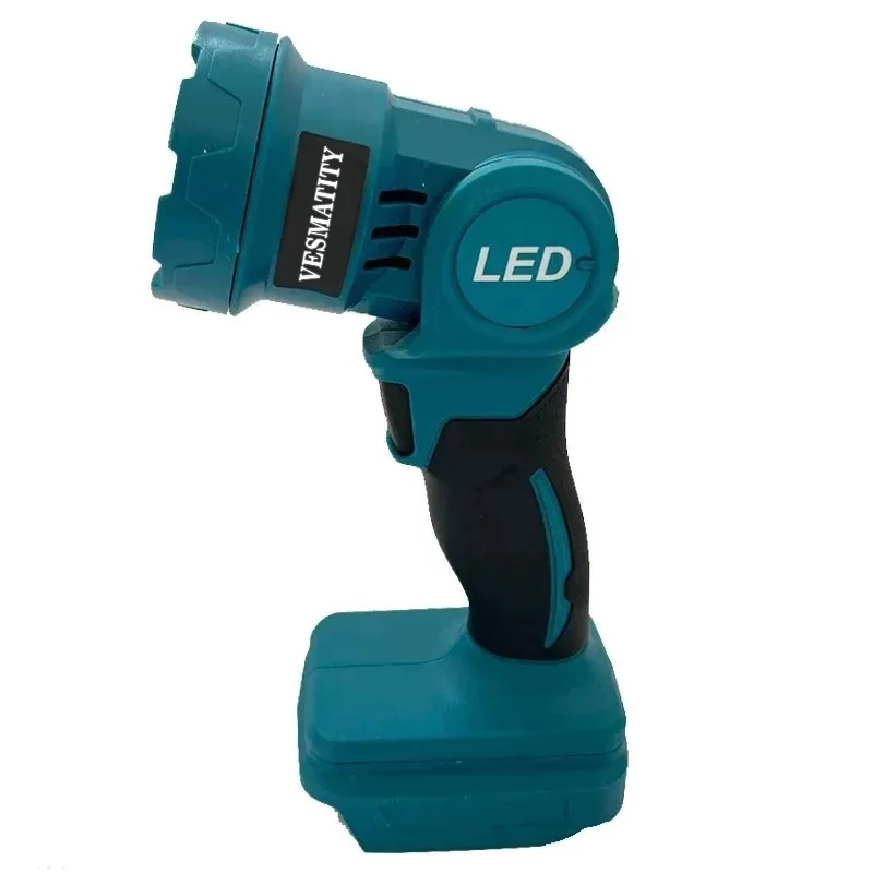 Cordless LED Work Light Rechargeable Flashlight Power Tools Indoor Outdoors Night Searchlight Tool for 18V Battery