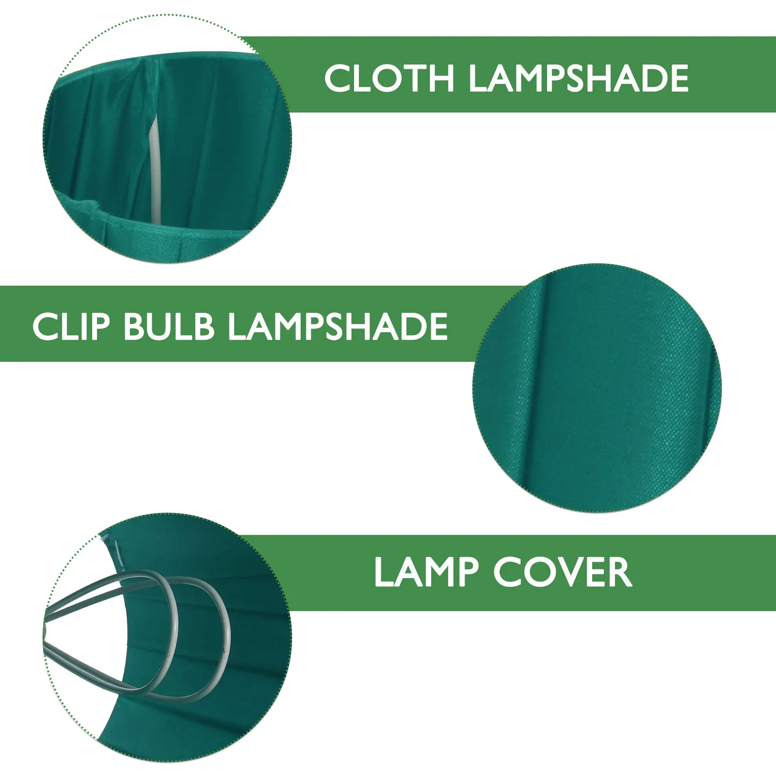 

Clamp Lampshade Cloth Cover Fabric Drum Shade Table Wall Floor Light Decor Accessories Attachment