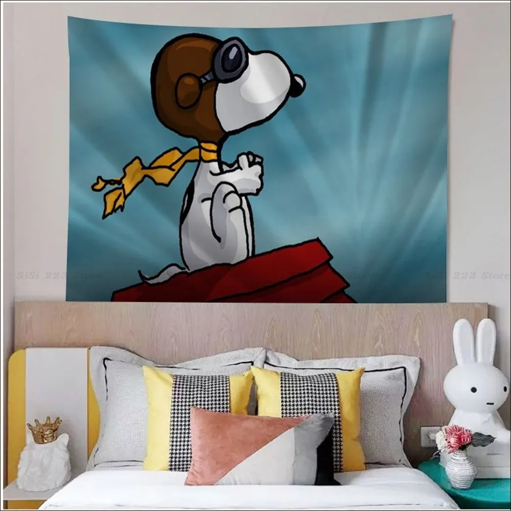 TV Show cartoon S-Snoopy Tapestry Hanging Bohemian Tapestry Bohemian Wall Tapestries Mandala Cheap Hippie Wall Hanging