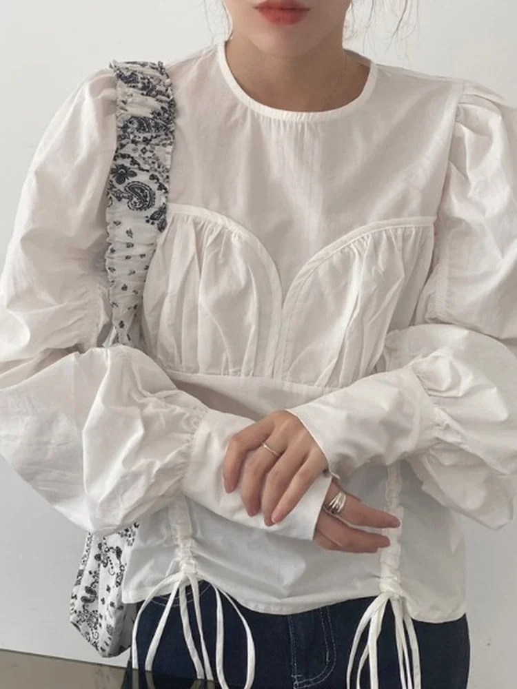 Embroidery Lace Spring femme Shirt Casual white Tops Girls Blouse Women Long sleeve Linen Cotton New Women Blouses femme