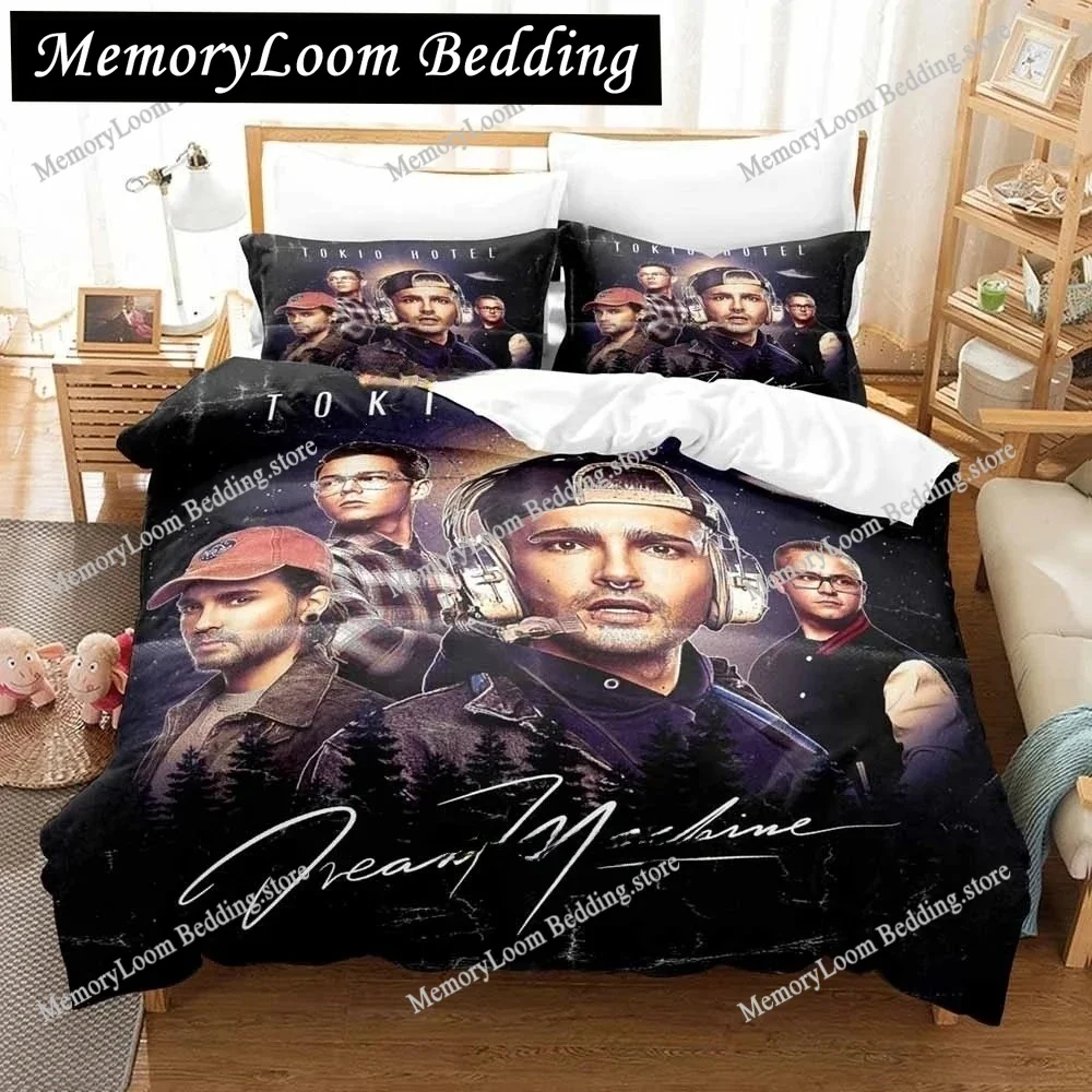 

Tokio Hotel Bedding Set Single Twin Full Queen King Size Bed Set Adult Boys Bedroom Duvetcover Sets 3D Print Anime Bed Sheet Set