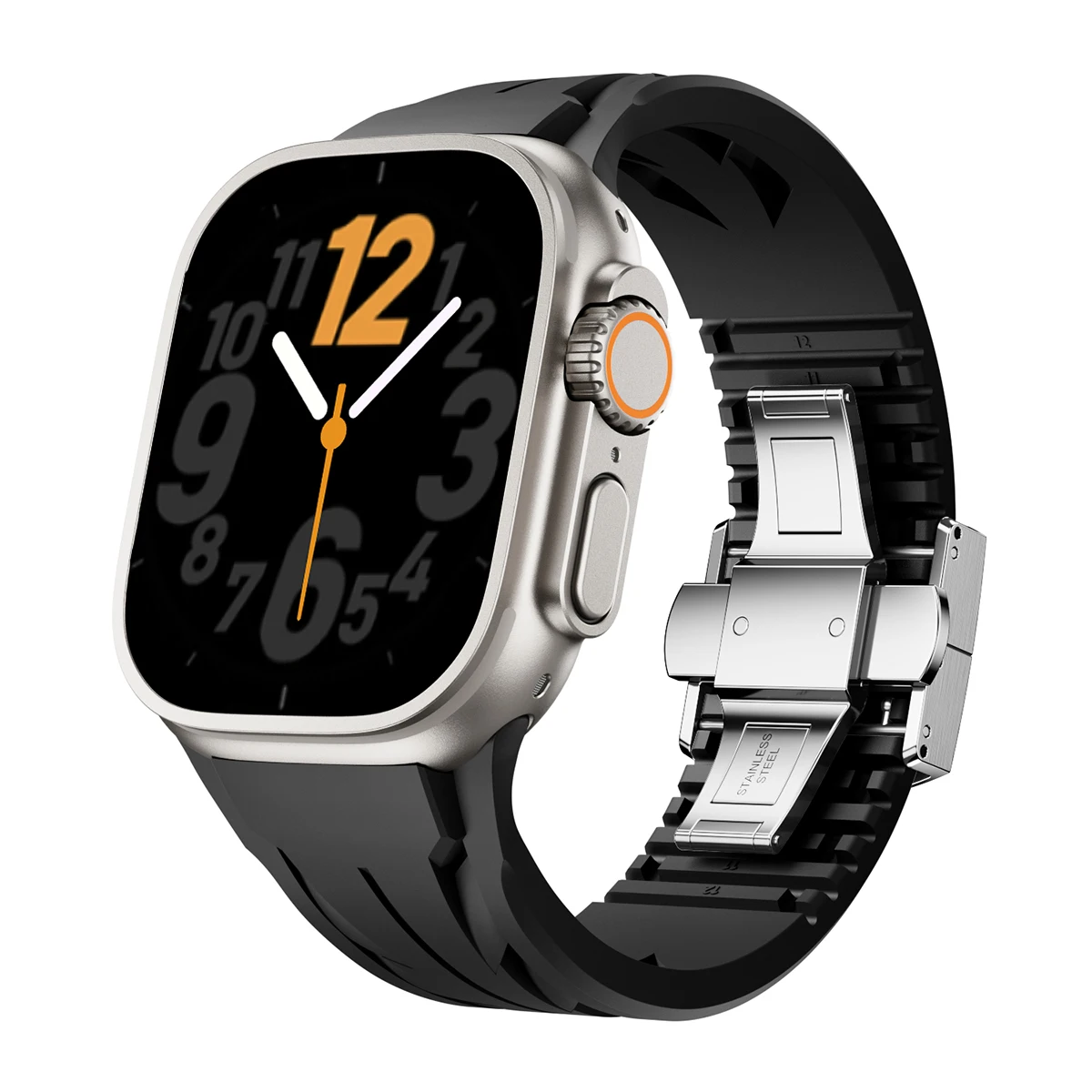 

Силиконовый спортивный ремешок премиум-класса для Apple Watch 42/44/45/46/49 мм, аксессуарные ремешки для часов