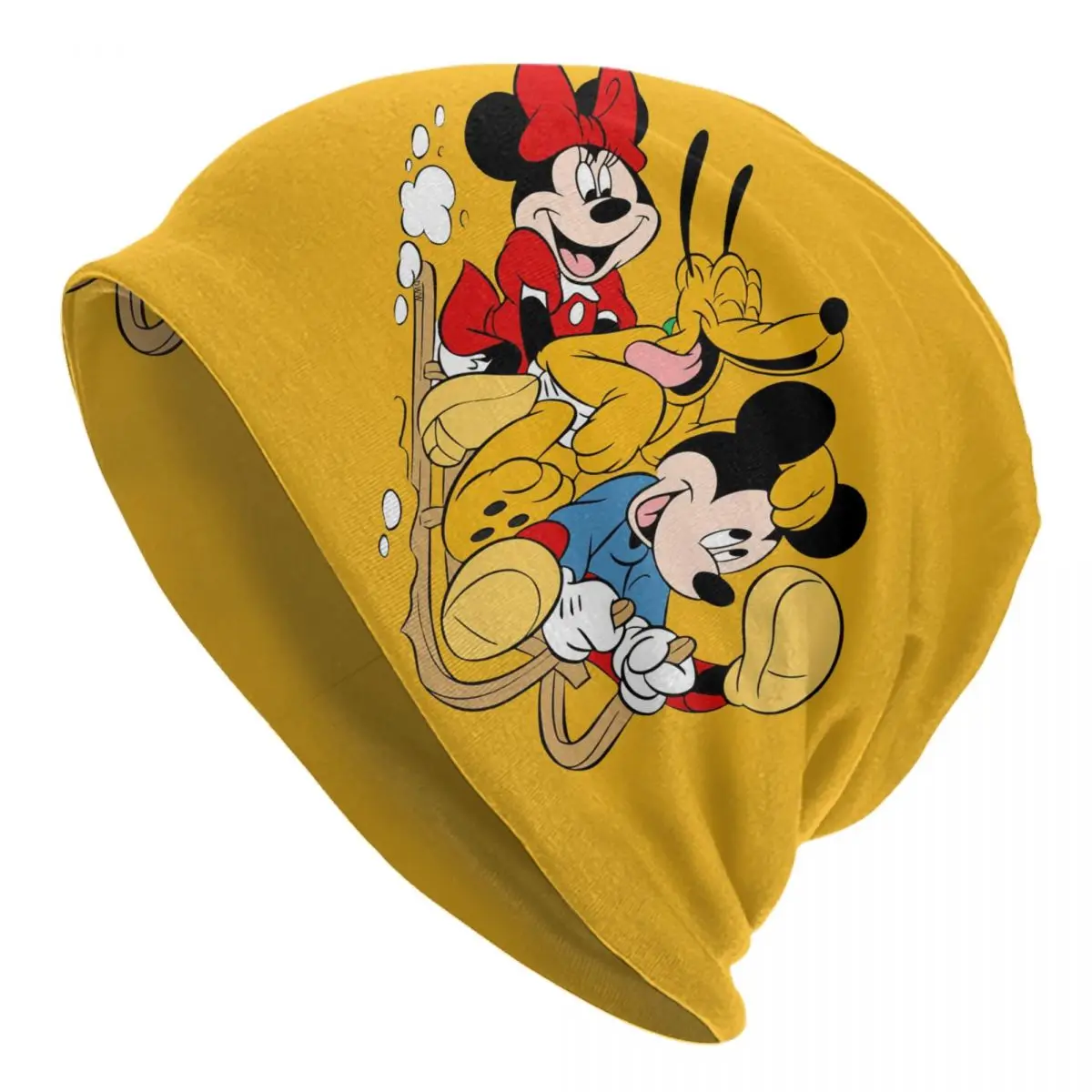 Custom Pluto And Mickey Mouse Bonnet Hat Knitted Hat Men Women Hip Hop Unisex Winter Warm Skullies Beanies Caps