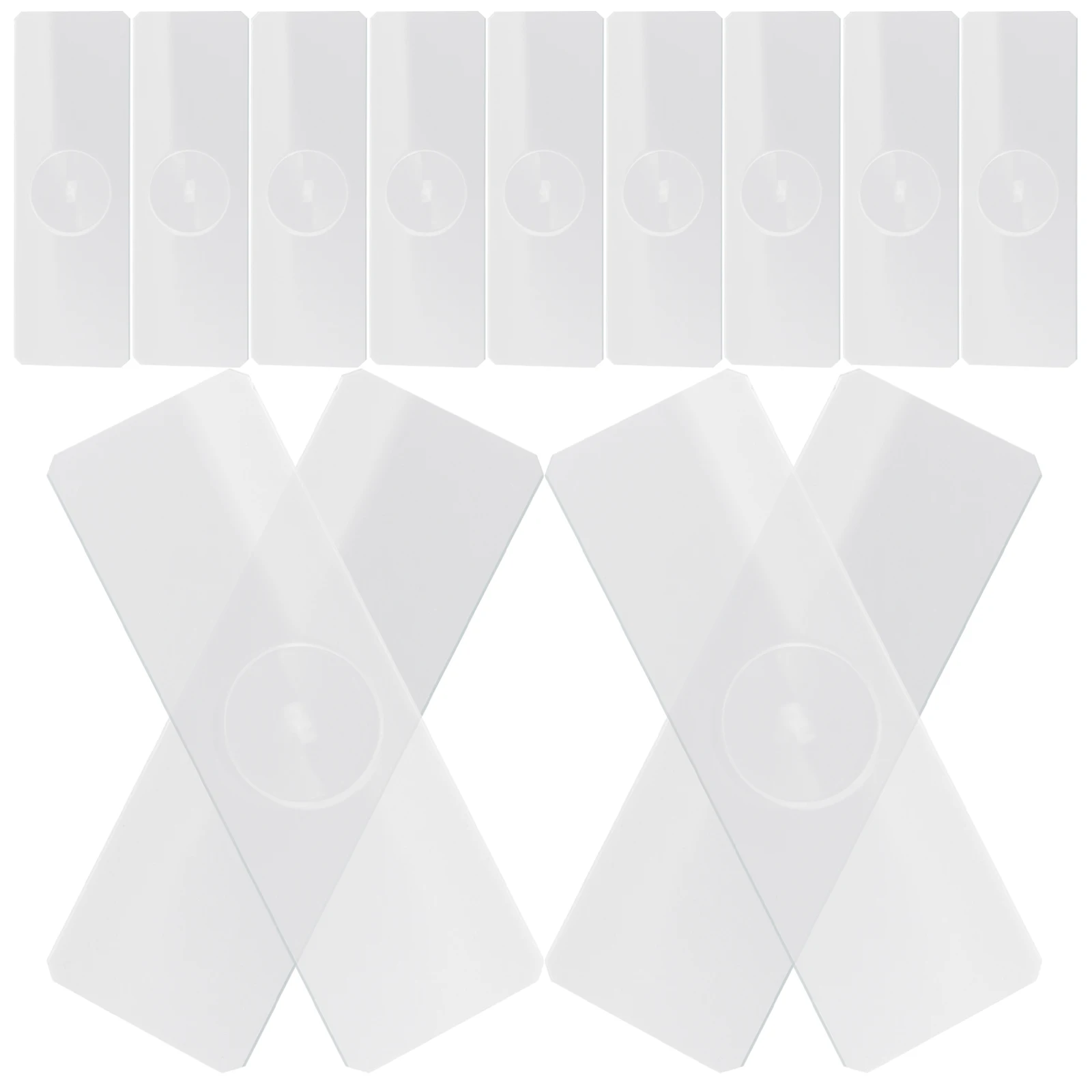 50 pcs Single Glass Slide Lab Microscope Accessories Concave Slides for Aquatic Specimens Observation Laboratory