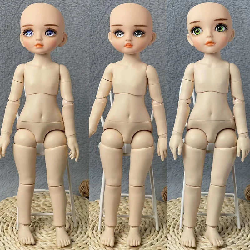 Handmade DIY 30cm Male Doll 1/6 BJD Doll Open Head Multi Joint Movable Doll Toys for Girls Dolls for Girls