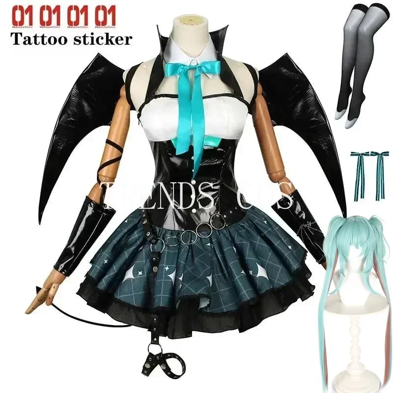 

Little Demon Cosplay Costumes Cute Party Dress Suit for Cosplay Witch Vampire Little Demon u Dress with Wings