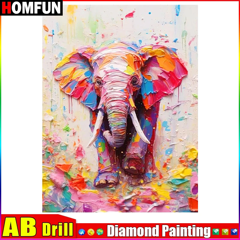 HOMFUN AB 5D DIY Diamond Painting 