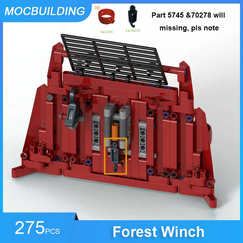 MOC Building Blocks Forest Winch for Claas Xerion 5000 VC 42054 DIY Assemble Bricks Transportation Creative Toys Gifts 275PCS