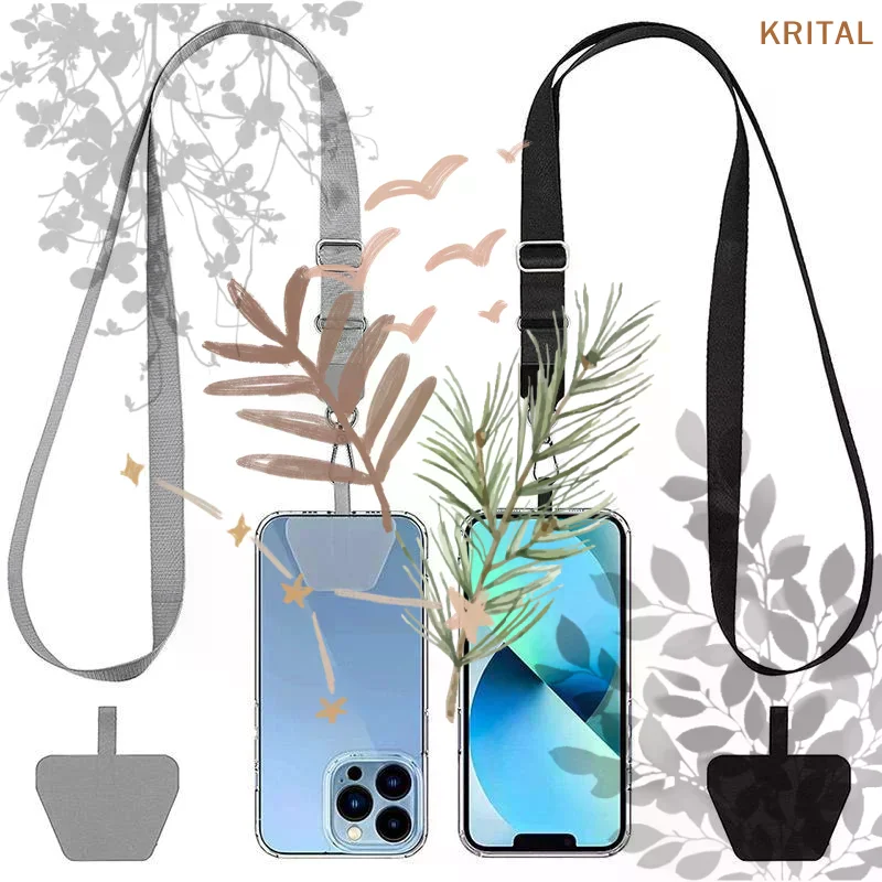 Universal Mobile Phone Chain Adjustable Collar Crossbody Lanyard: Neck Strap Compatible Most Smartphones