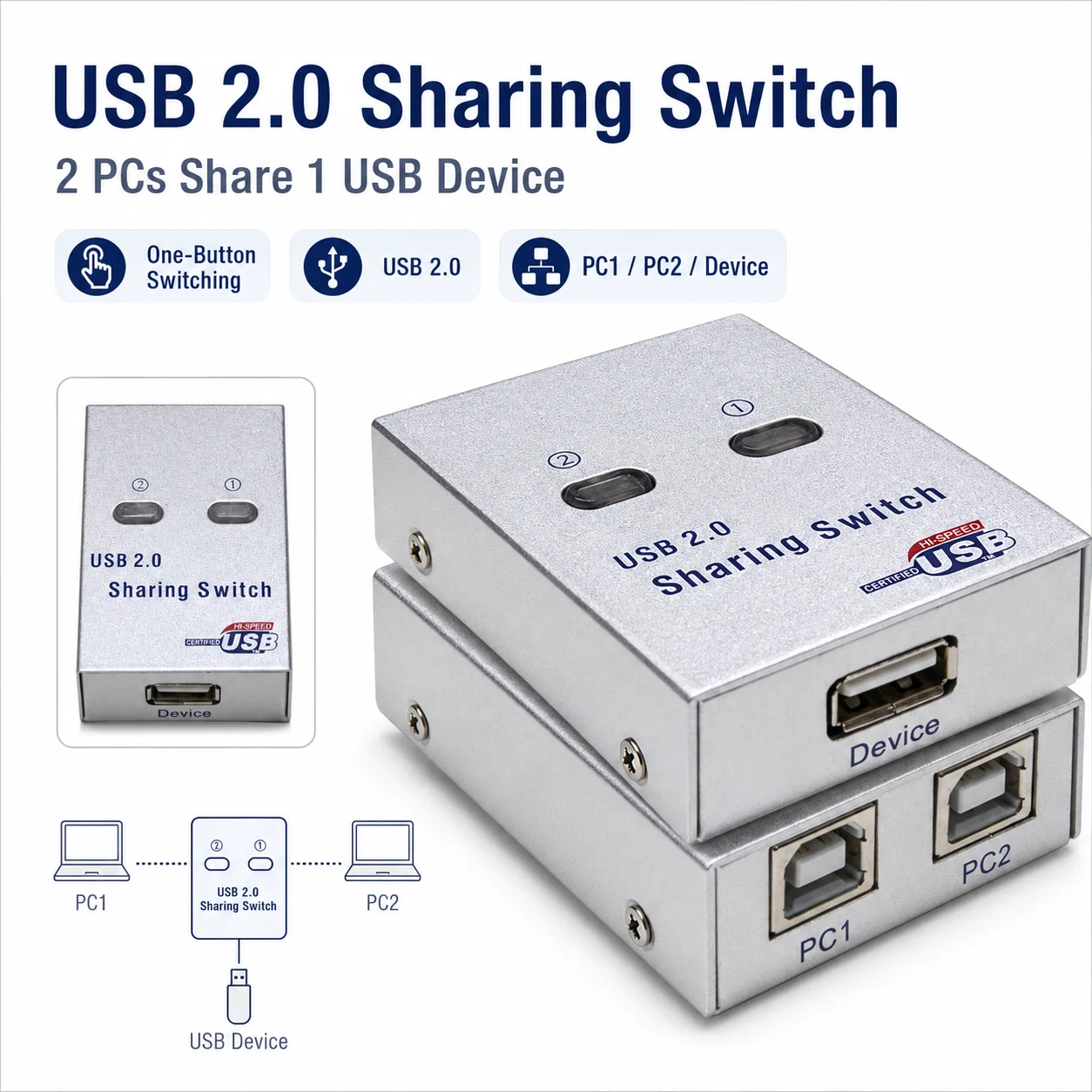 AMS-S2P1-S S2P1-J S4P1 multi-computer usb print share device 2/4 in 1 out USB port Network Printer Server