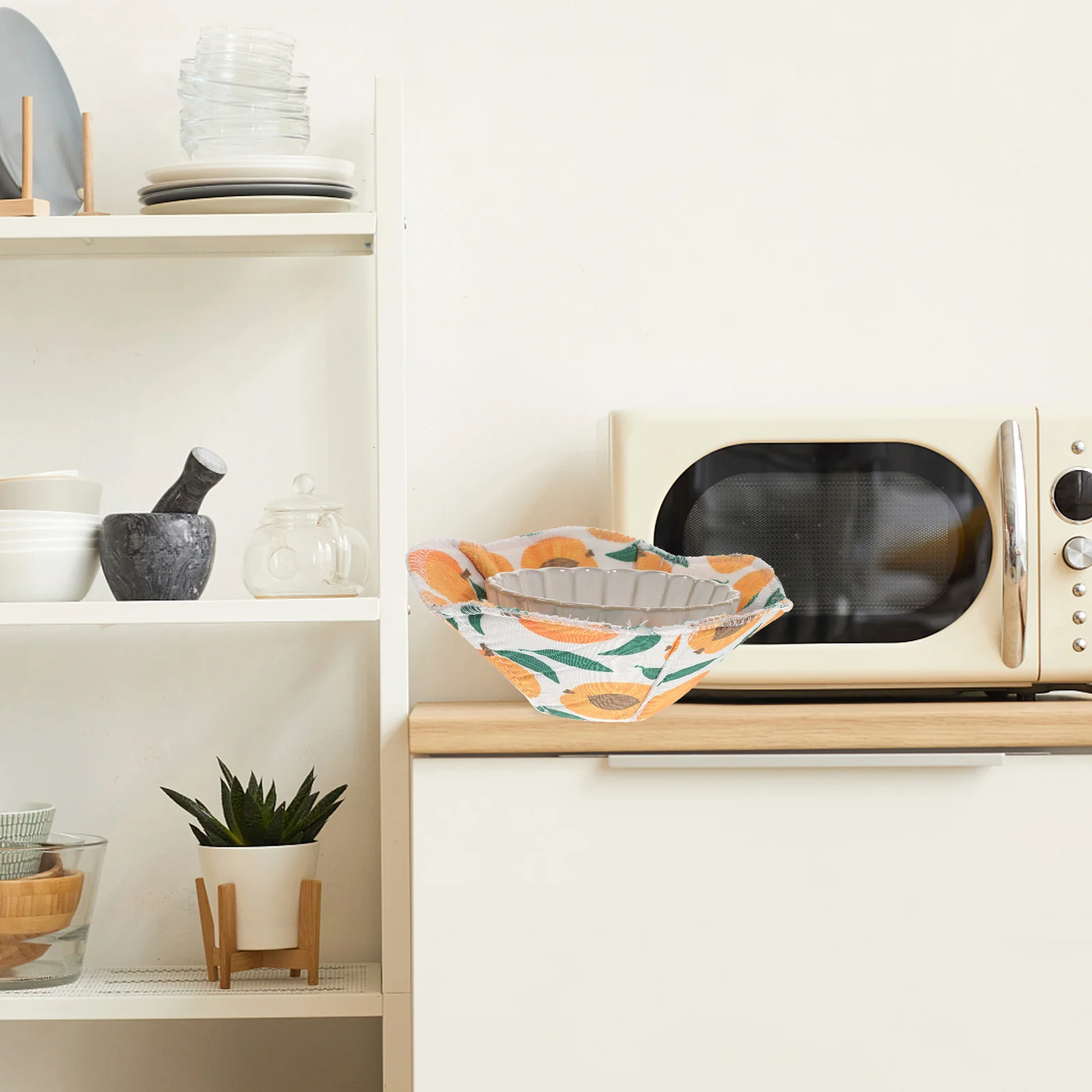 

4 Pcs Microwave Bowl Cover Anti slip Insulation Kitchen Supplies Protective Mats for Bowls Soup Cups