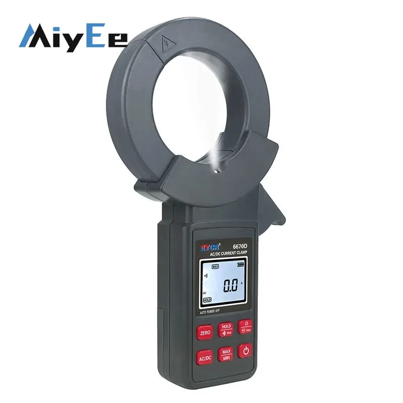 ETCR6670D Large Caliber Clamp Meter DC0A-1500A/AC0-2000A High Accuracy Digital Ammeter LCD Display for Current Leakage Detection