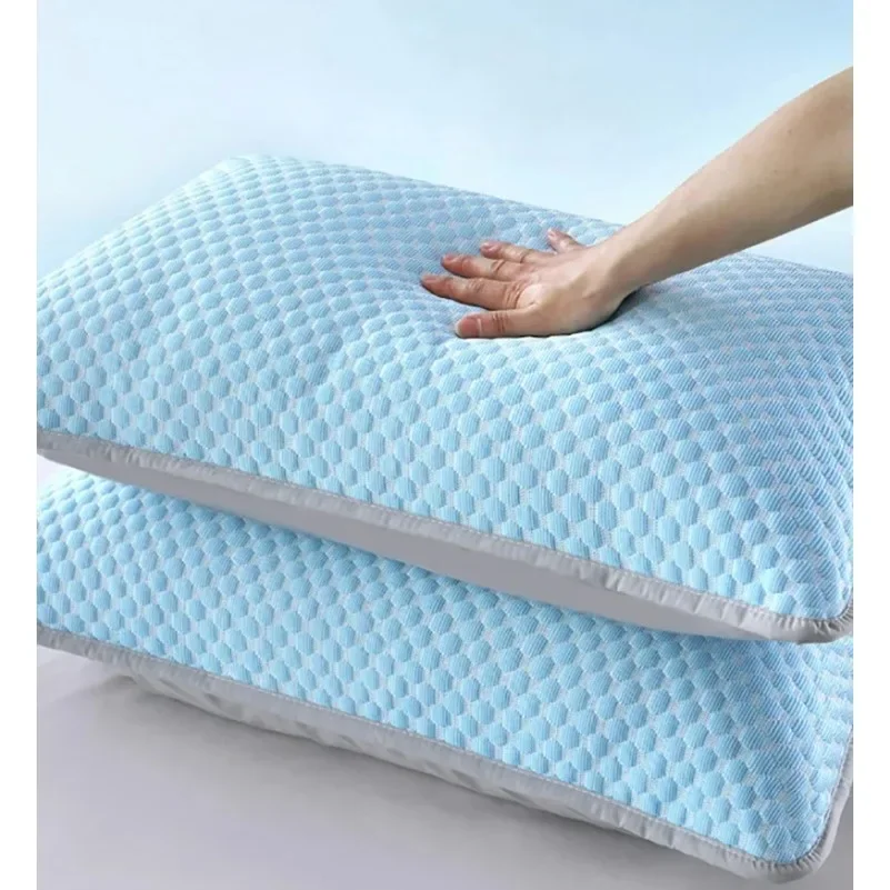 Summer Ice Silk Pillowcase 48x74cm Soft Ice Bean Bean Pillowcover Cool Feeling Pillow Case Pillow Sham for Beds Home Decoration
