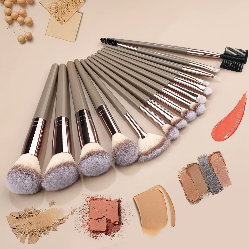 3-20PCS Makeup Brushes Set Face Premium Synthetic Makeup Brush Cosmetics Foundation Concealer Lip Eyeshadow Blending Blush Kit