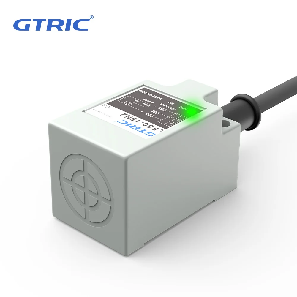 GTRIC TL-N10MC1 Inductive Proximity Sensor NPN PNP 10-30VDC 3-wire IP67 Smart Square Metal Switch Sensing Surface 30*30mm